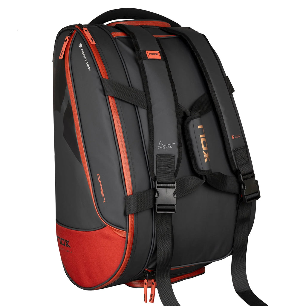 LUXURY OPEN Padelschlägertasche - 60l - Schwarz/Rot