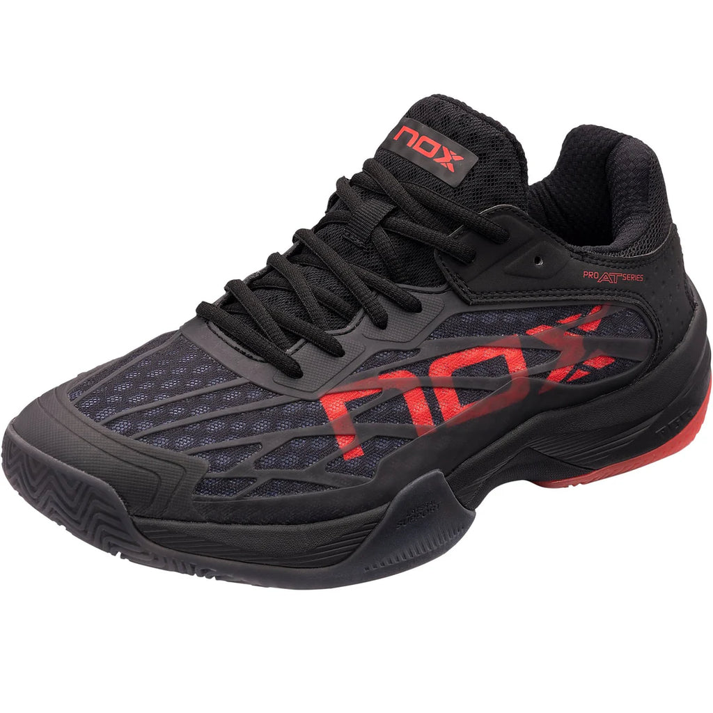 Nox AT10 LUX Padelschuhe Nº43 - Gr. 43 - Rot, Schwarz