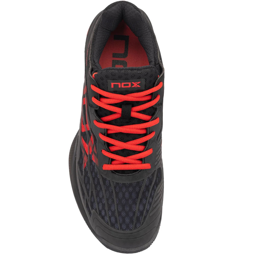 Nox AT10 LUX Padelschuhe Nº43 - Gr. 43 - Rot, Schwarz