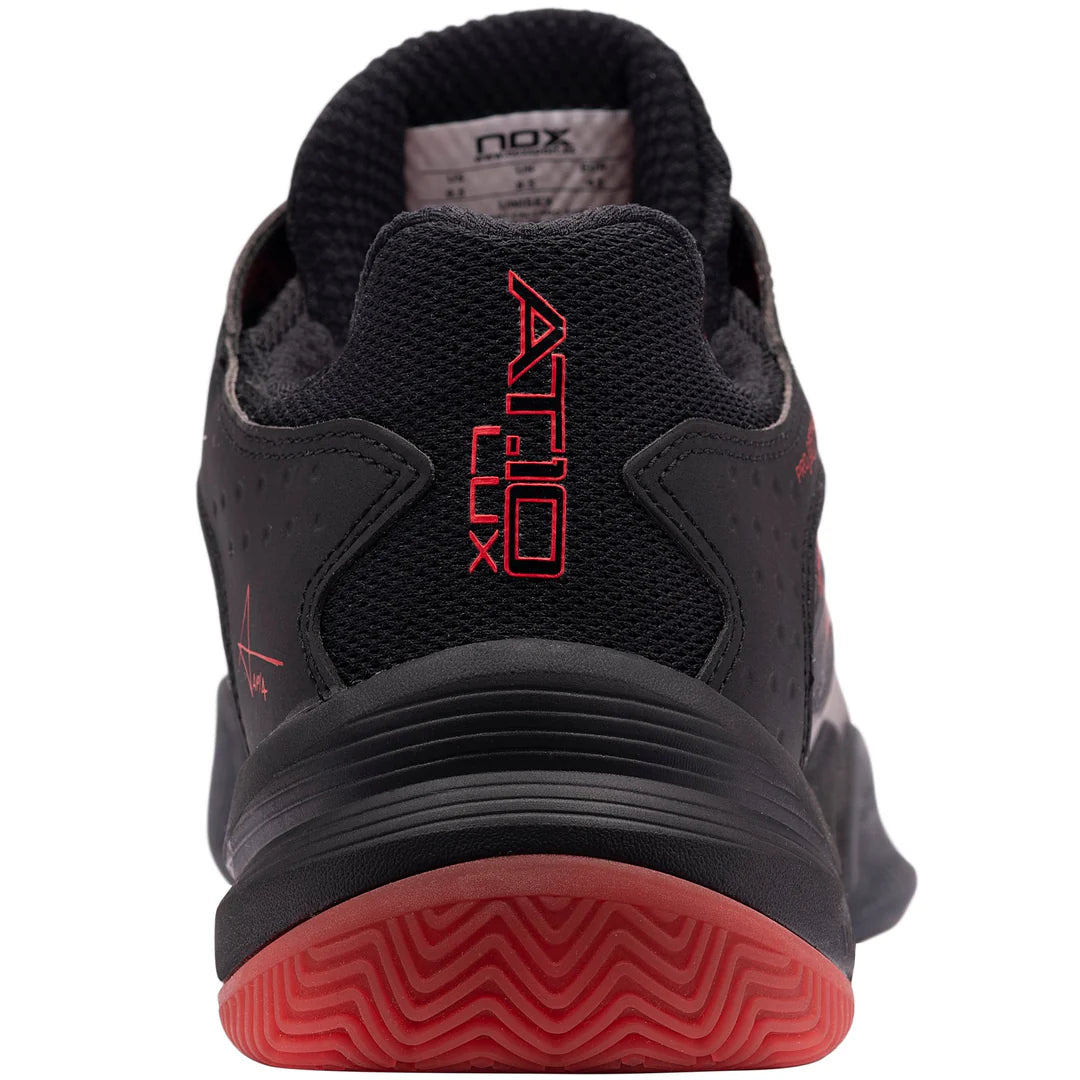 Nox AT10 LUX Padelschuhe Nº43 - Gr. 43 - Rot, Schwarz