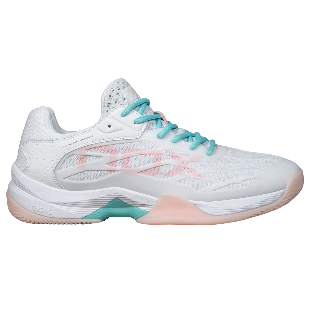 NOX AT10 Padelschuhe LUX Nº39 - Gr. 39 - Weiss/Rosa