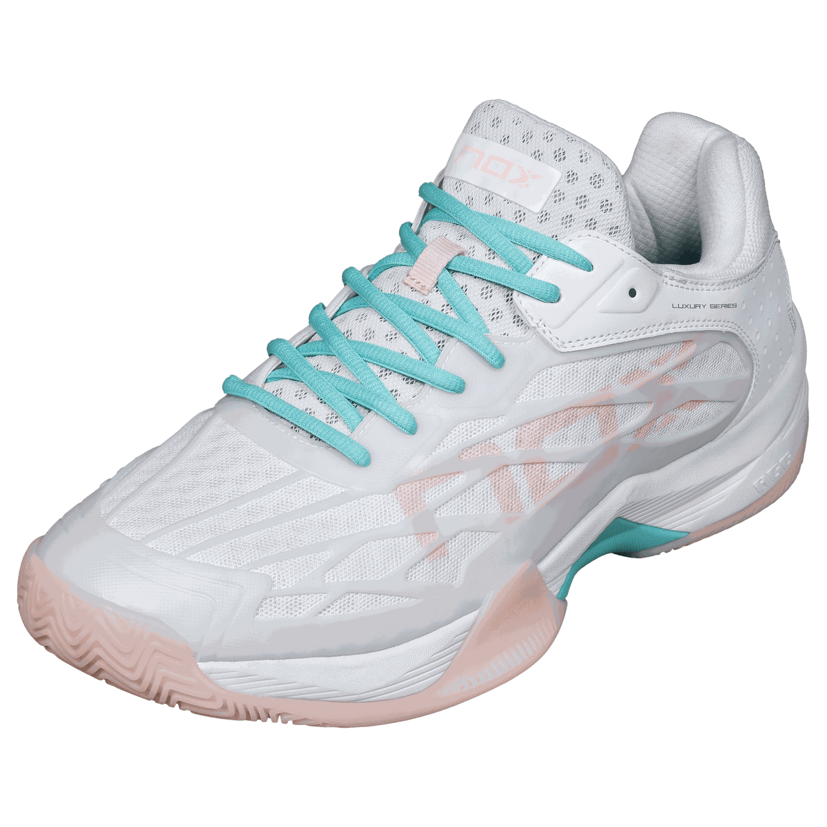 NOX AT10 Padelschuhe LUX Nº39 - Gr. 39 - Weiss/Rosa