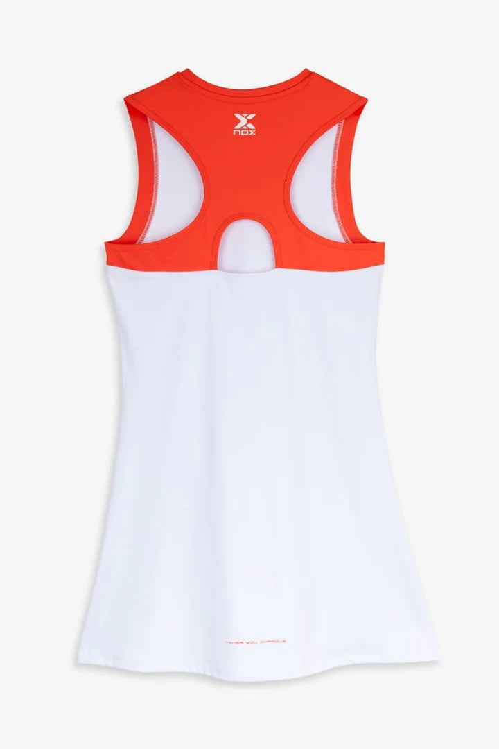 NOX Damen Padelsport-Kleid Team S, Weiss