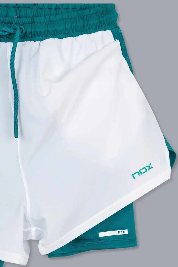NOX Herren PRO Shorts S - Weiss, grün