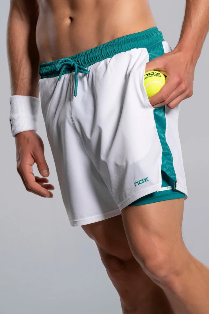 NOX Herren PRO Shorts M - Weiss, grün